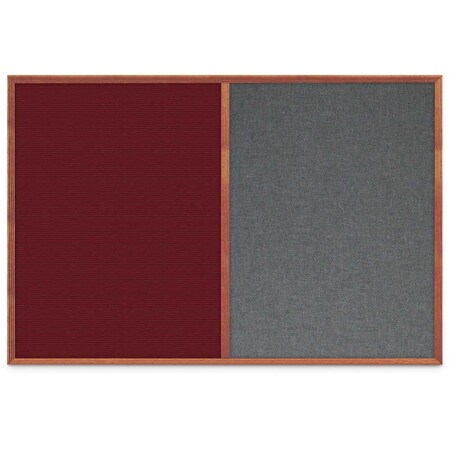 United Visual Products Slim Style Indoor Enclosed Corkboard, 30 UV503SC-BRONZE-MEDGRY